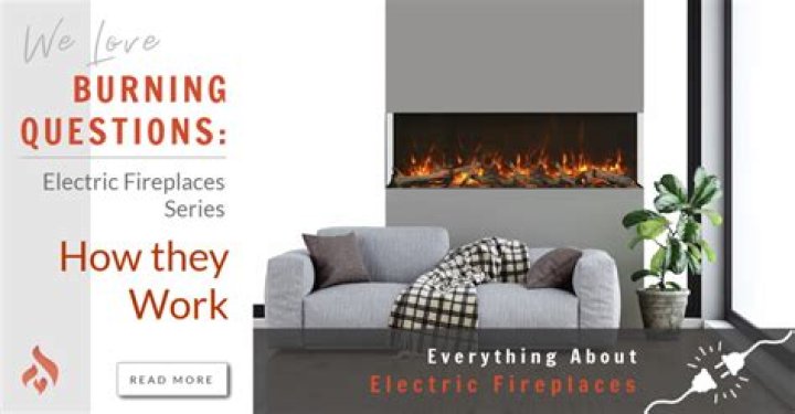 How do LED electric fireplaces work