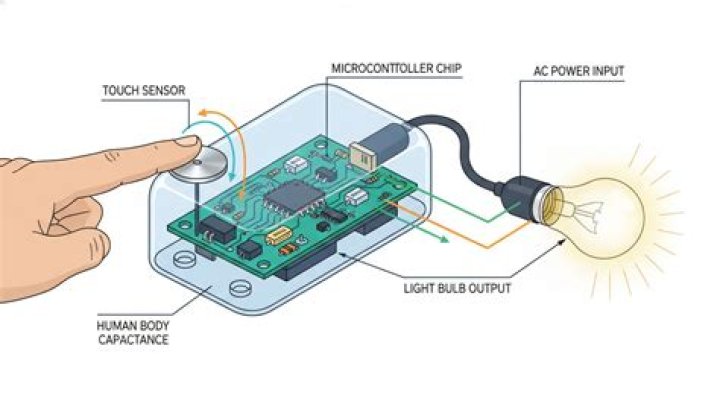 how do touch lamps work