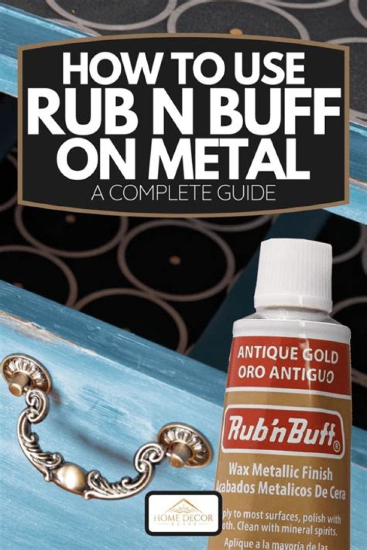 How do you apply Rub n Buff