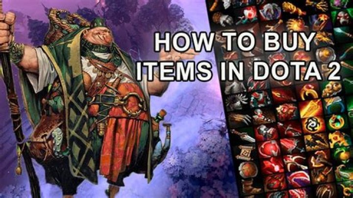 How do you buy items in Dota 2 shop?