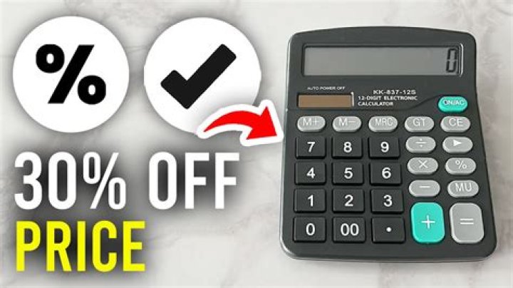 How do you calculate 30 percent off?
