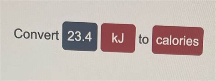 How do you convert kJ to calories?