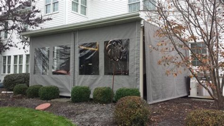How do you cover a plastic porch screen