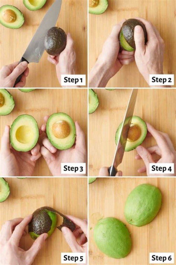 How do you cut an avocado without a knife?