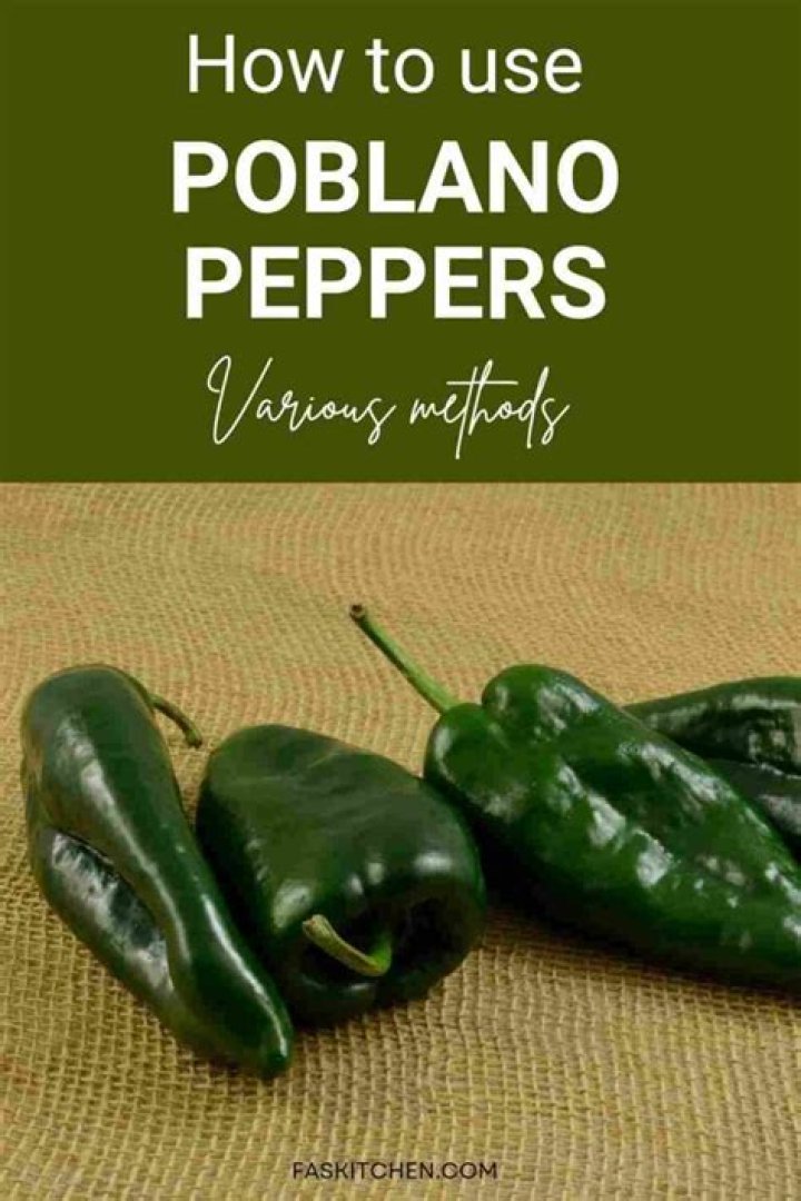 How do you eat poblano peppers