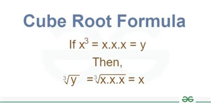 How do you find the cube root in algebra