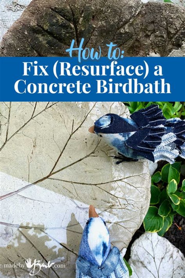 How do you fix a broken birdbath