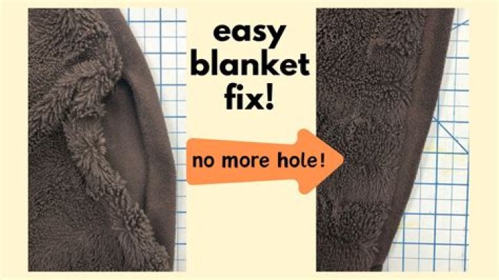 How do you fix a wool blanket