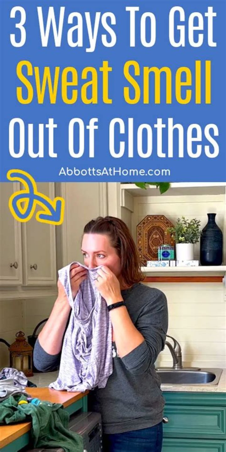 How do you get sweat stains out of workout clothes
