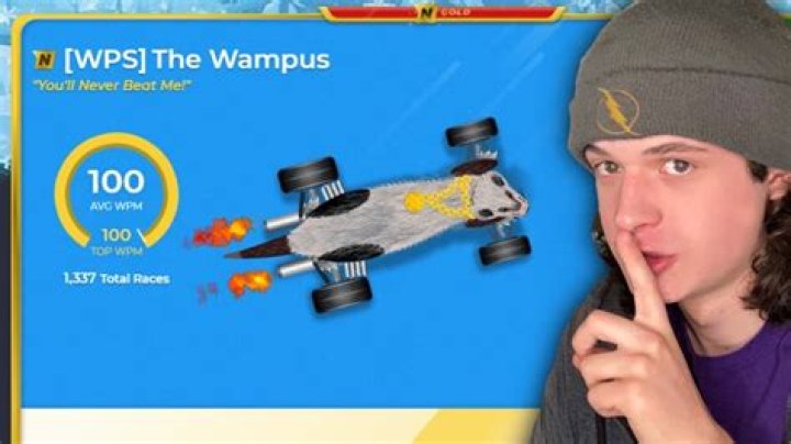 How do you get the wampus in Nitro type?