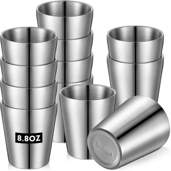 How do you get two stainless steel cups unstuck?