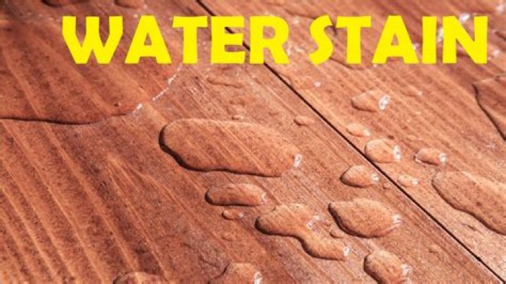 How do you get water stains out of vinyl flooring