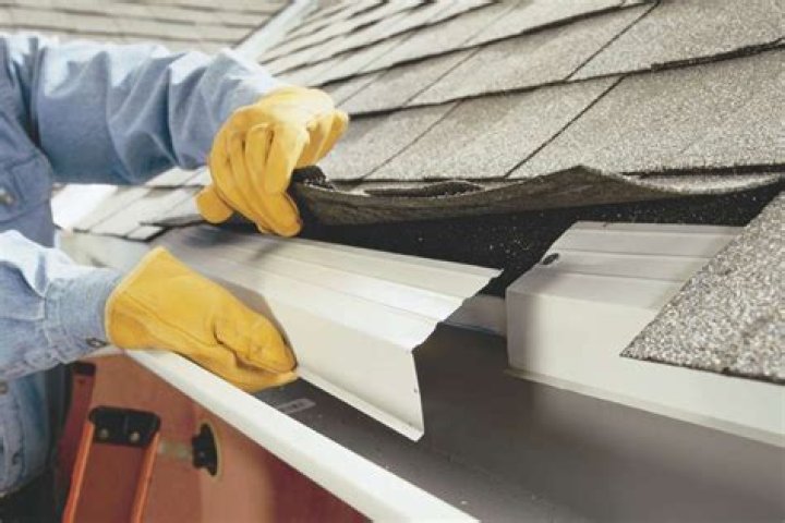 How do you install edge flashing on a roof