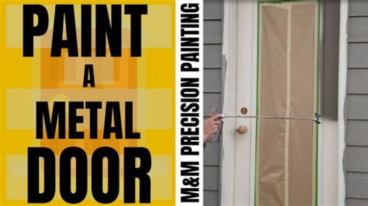 How do you keep a metal door from sticking?
