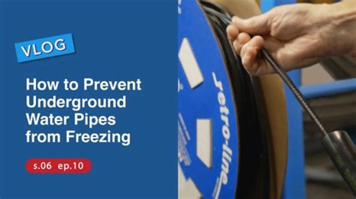 How do you keep underground water lines from freezing