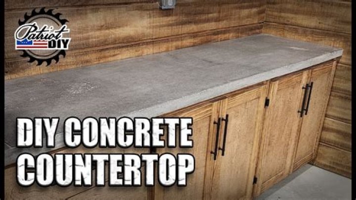 How do you lay a concrete countertop
