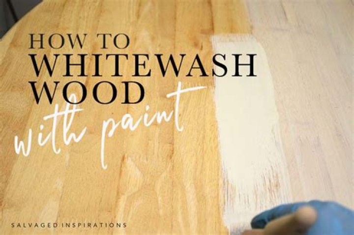 How do you mix whitewash paint on wood