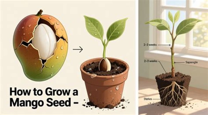 How do you plant a mango seed indoors