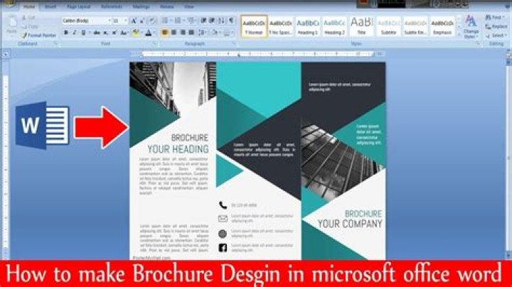 How do you print a brochure on Microsoft Word?