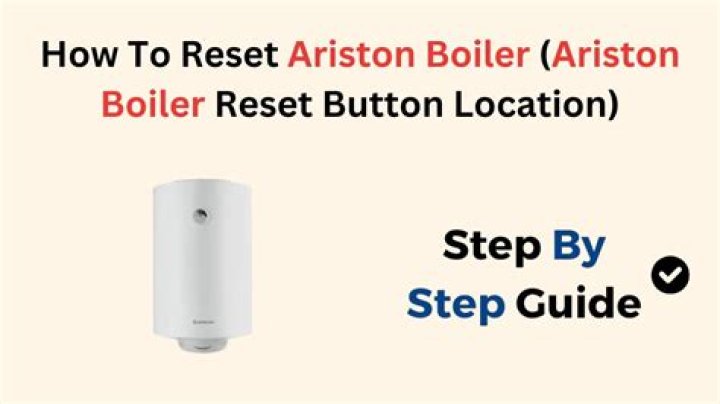 How do you reset an Ariston CLAS HE boiler?