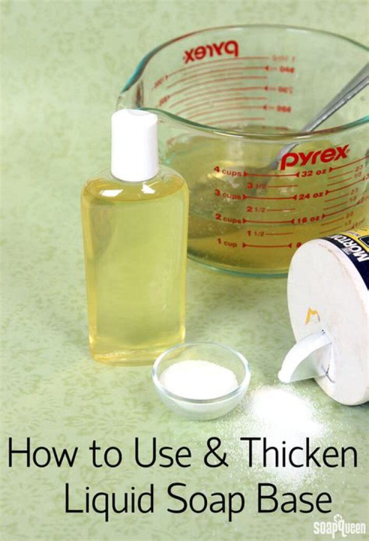How do you use salt to thicken soap?