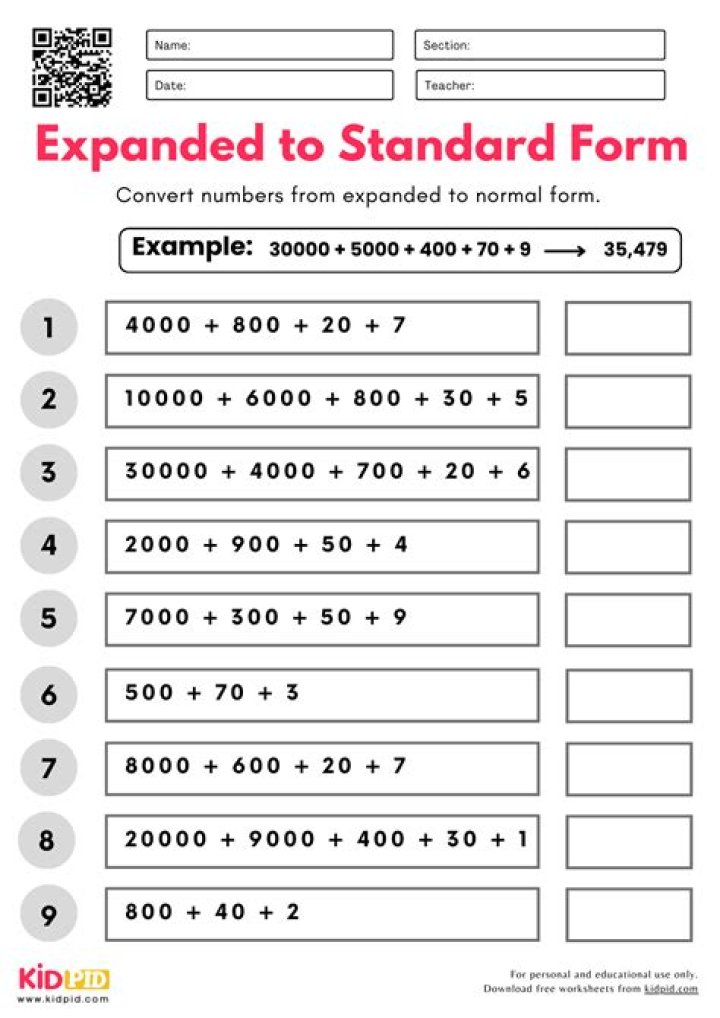 How do you write a number in thousands?