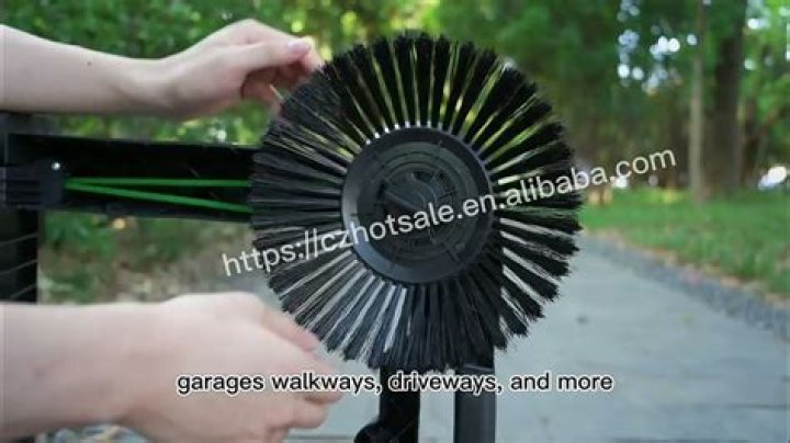 how does a lawn sweeper work