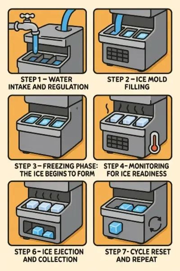 how does a portable ice maker work