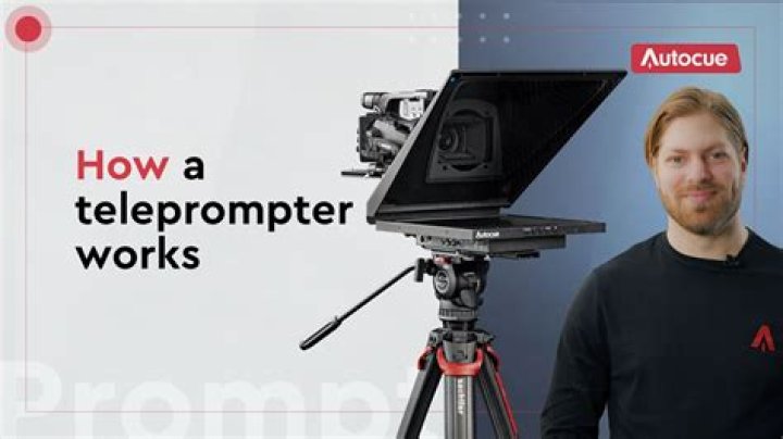 how does a teleprompter work