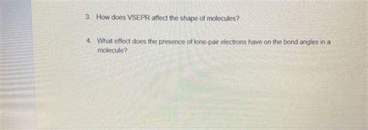 how does vsepr affect the shape of molecules
