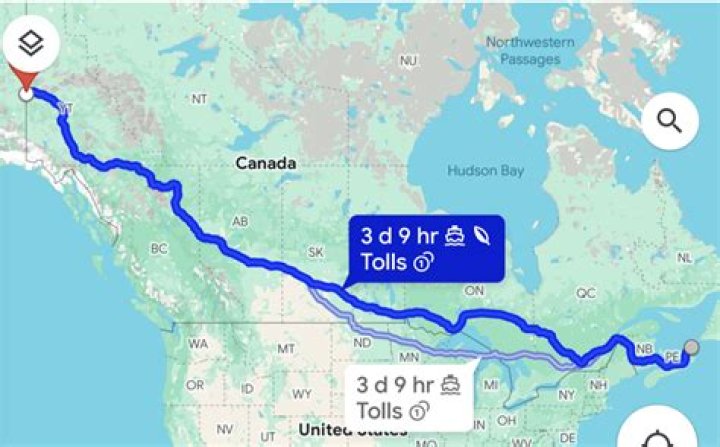 how far is canada from new york by plane