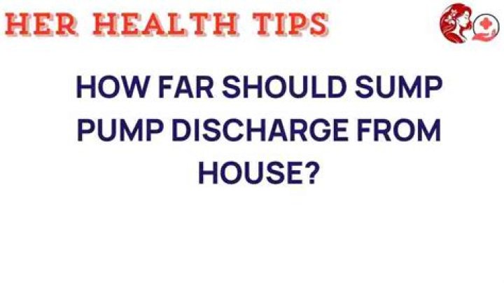 How far should sump pump discharge