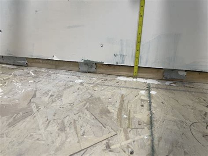 How high off the floor should drywall be