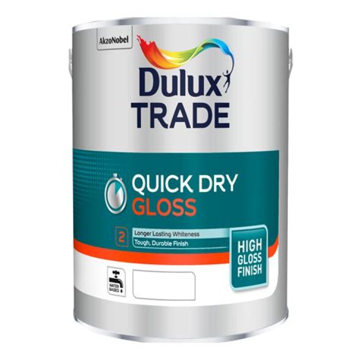 How long does it take for Dulux gloss paint to dry?