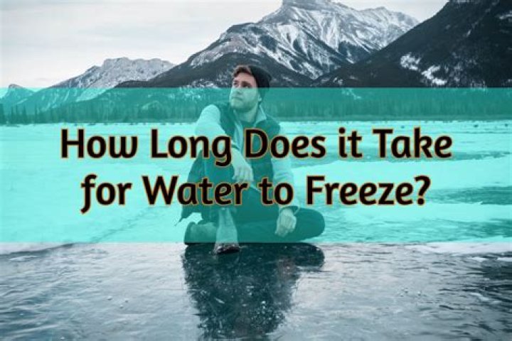 How long does it take for water to freeze instantly?