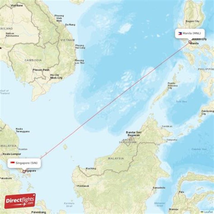 How long is the flight from Philippines to Singapore