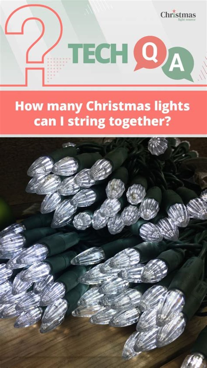 how many christmas light strands per outlet