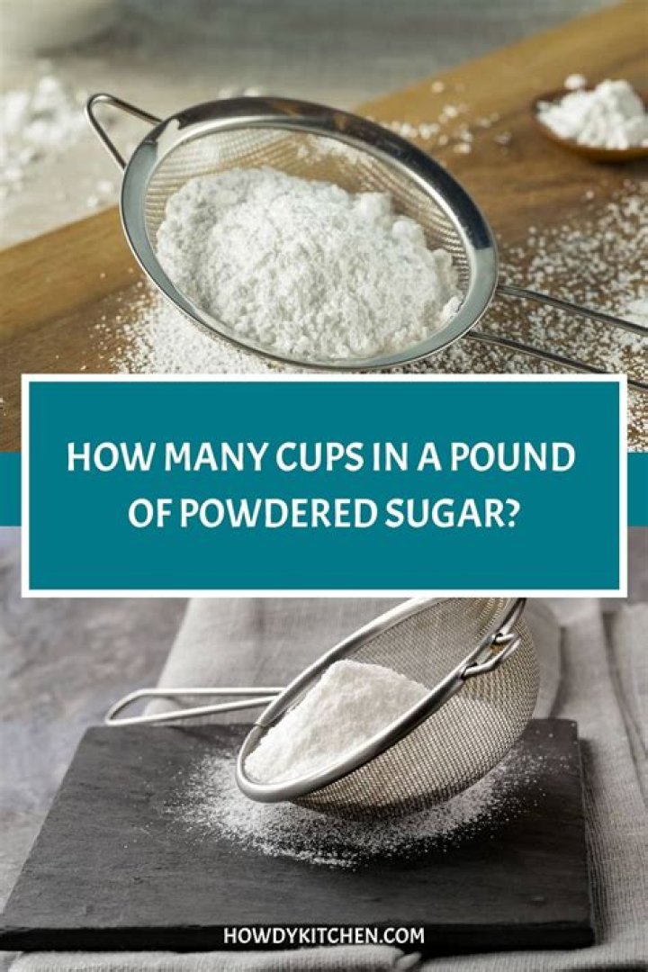 How many cups of powdered sugar make a pound?