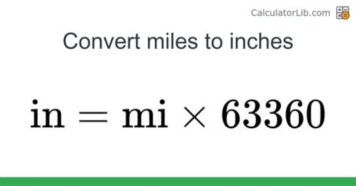 how many inches are in a mile