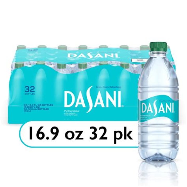 How many inches is a Dasani water bottle?