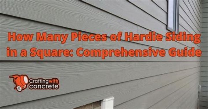 How many pieces of Hardie are in a square