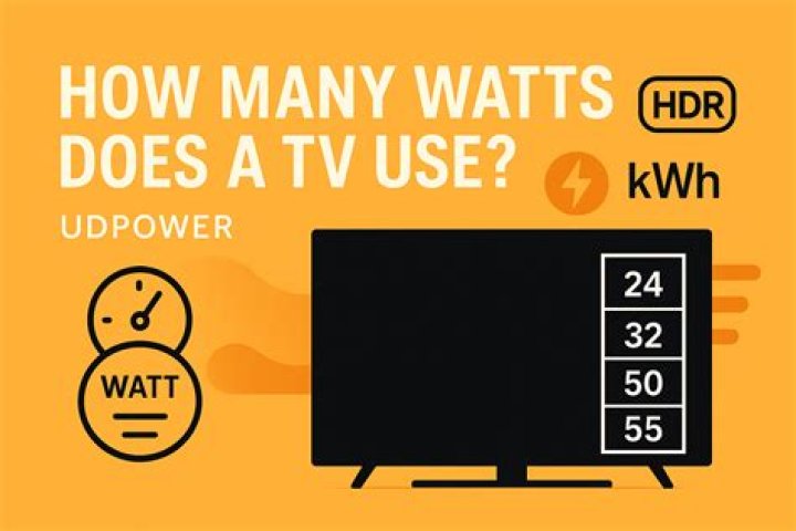 how many volts does a tv use