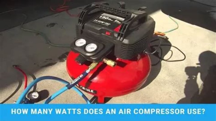 How many watts does a small compressor used