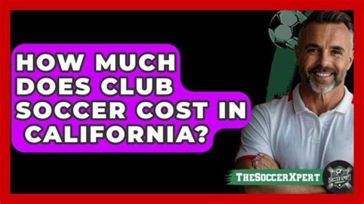 How much does club soccer cost?