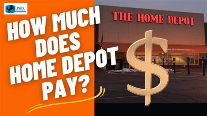 how much does home depot pay
