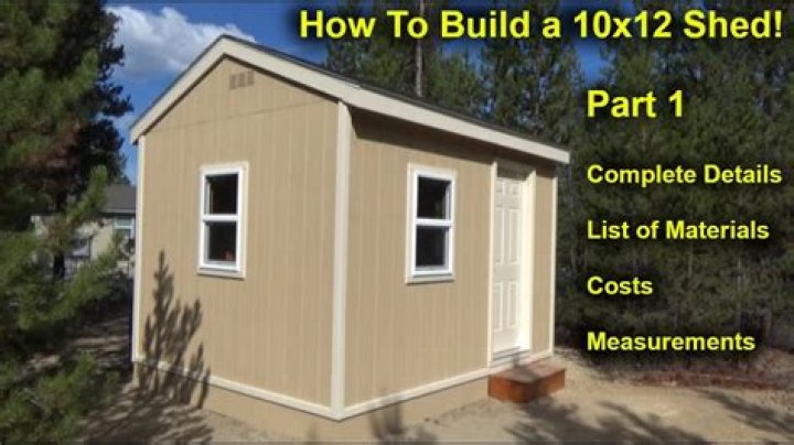 How much does it cost to build a 10 x 10 shed