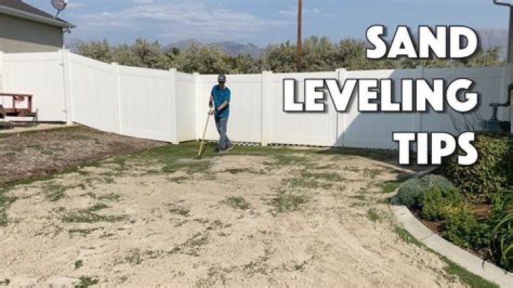 how much leveling sand do i need