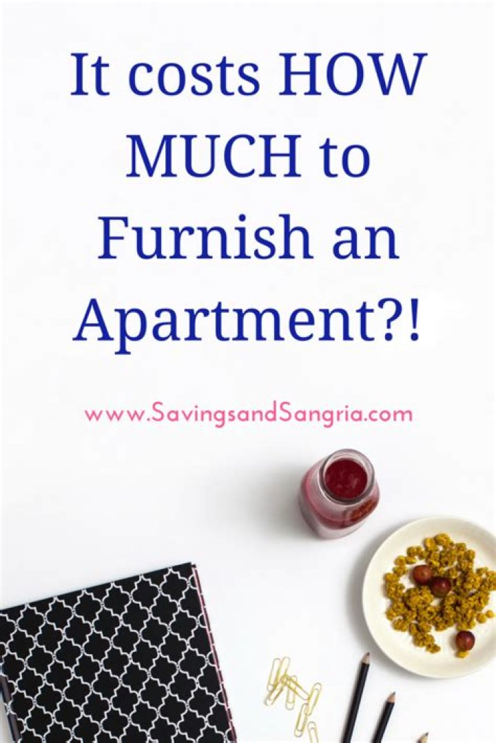 How much should I budget to furnish an apartment