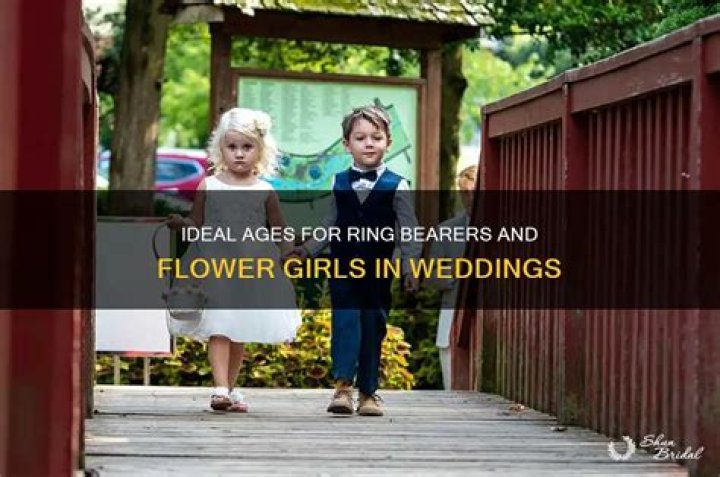 how old are ring bearers