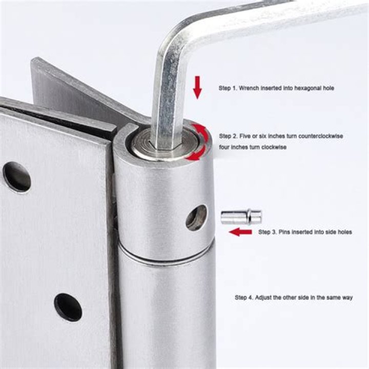 how to adjust door closer hinge